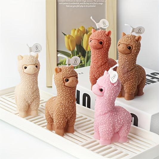 Alpaca-Inspired 3D Silicone Mold for DIY Candles & Resin Crafts