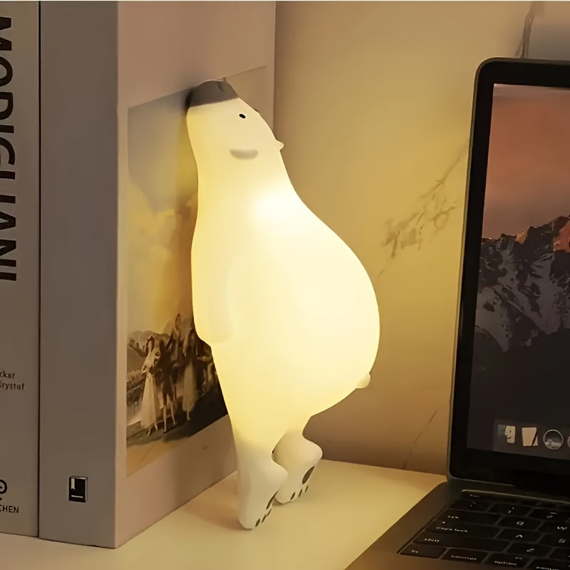 LED Bear Night Light, Silicone Touch Sensor