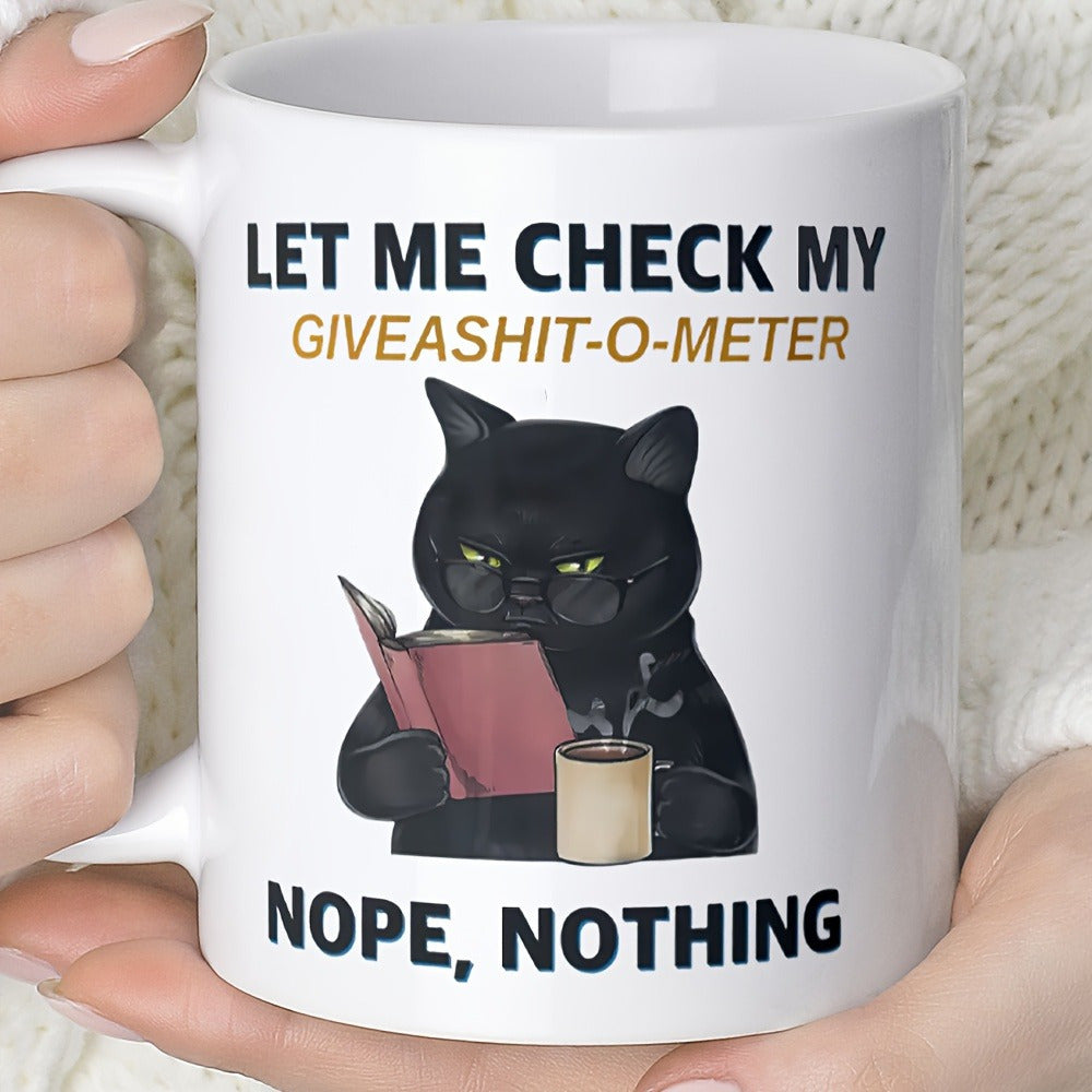 Cute Black Cat Coffee Mug,