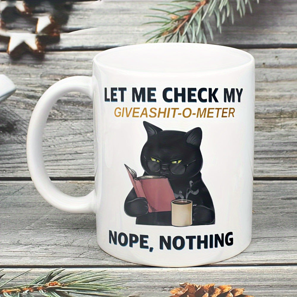 Cute Black Cat Coffee Mug,