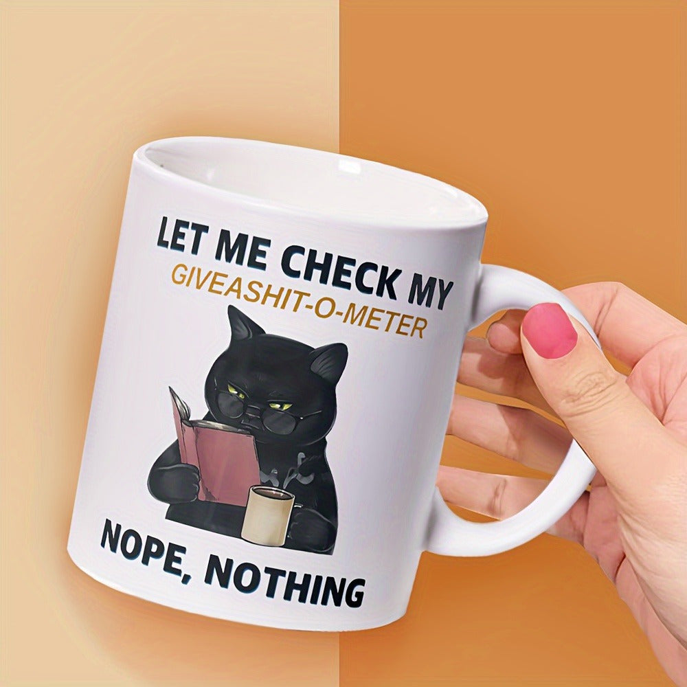 Cute Black Cat Coffee Mug,