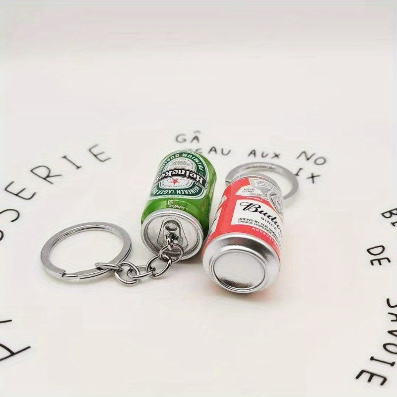 Creative Mini Beer Bottle Keychain, Bag Pendant Can Bottle Craft Gift Women Holiday Gift