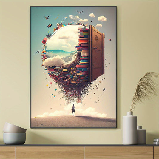 1pc Adventure In A Book Poster Canvas Wall Art For Home Decor