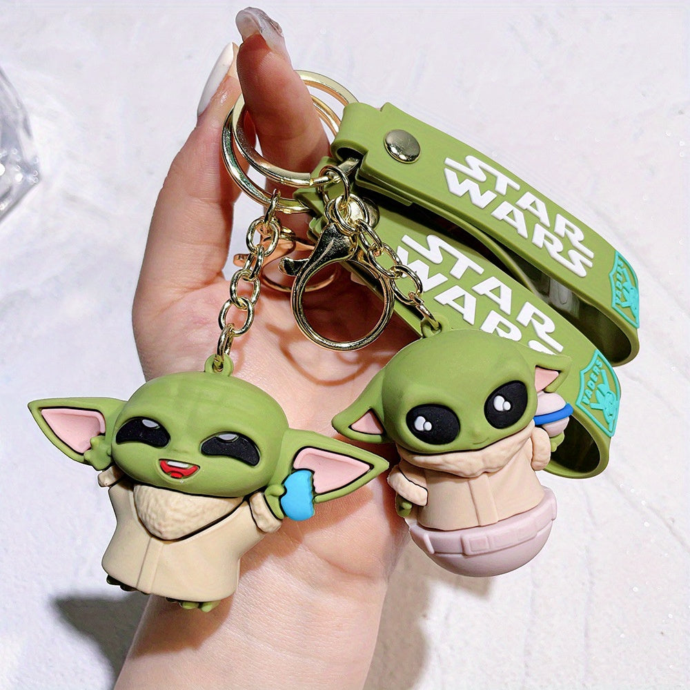 1 Pc Disney Baby Yoda Keychain Charm