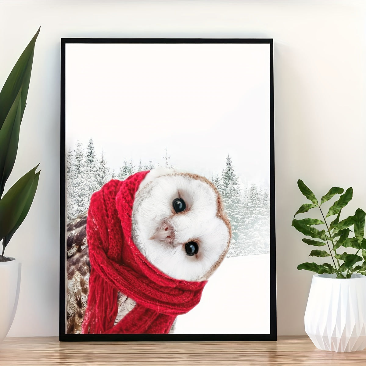 Charming Owl-Themed Canvas Art Print