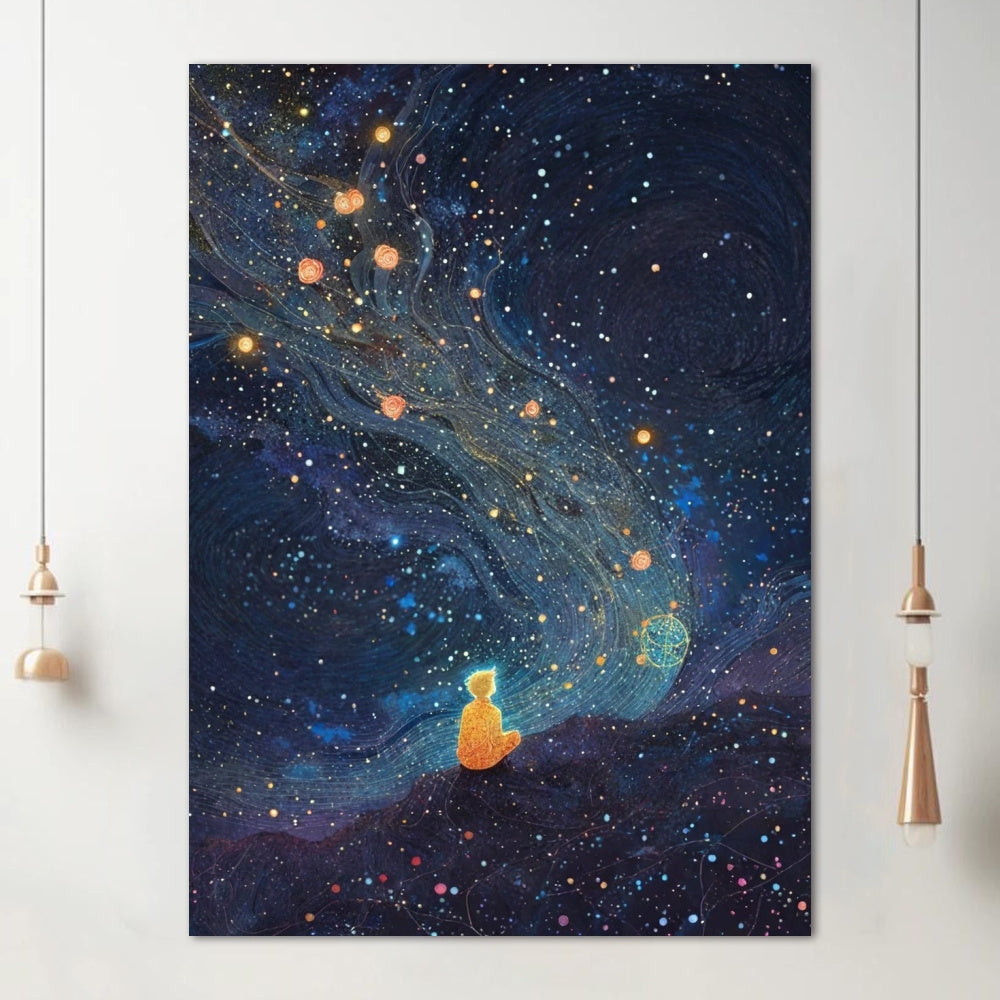 Starry Night Sky Canvas Print