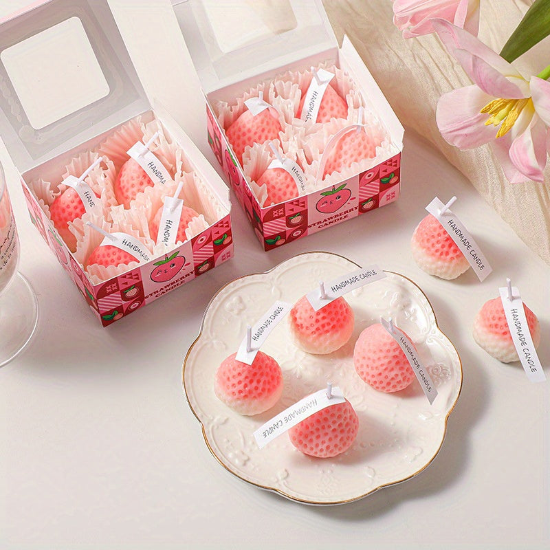 Strawberry Bliss 4pcs Soy Wax Candle Set