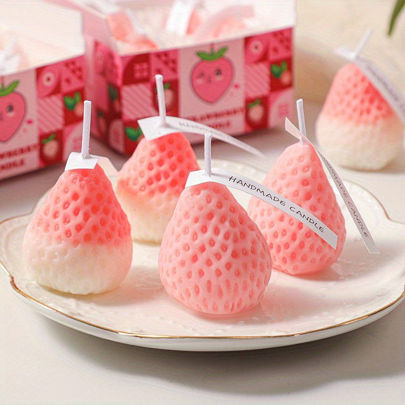 Strawberry Bliss 4pcs Soy Wax Candle Set