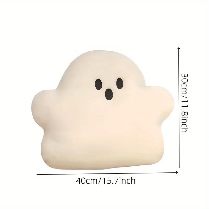 Spooky White Plush Pillow