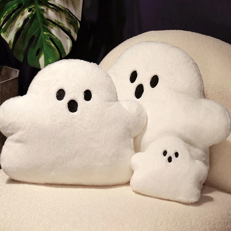 Spooky White Plush Pillow