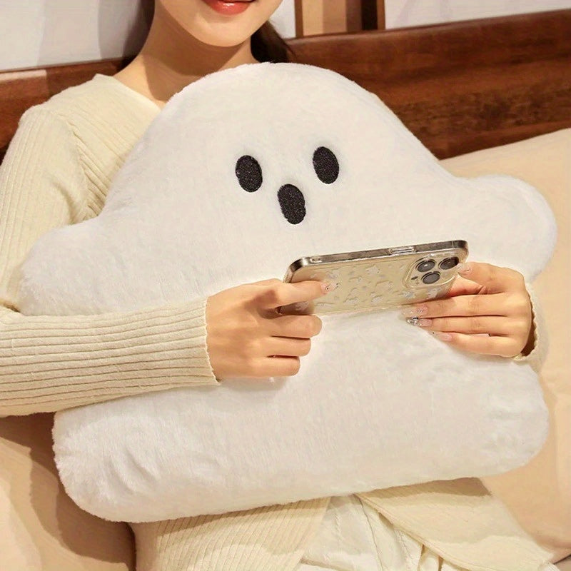 Spooky White Plush Pillow