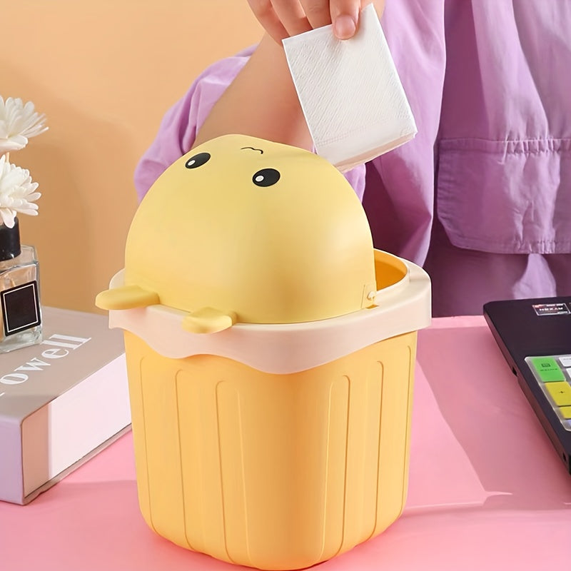 Cute Cartoon Mini Desktop Trash Can