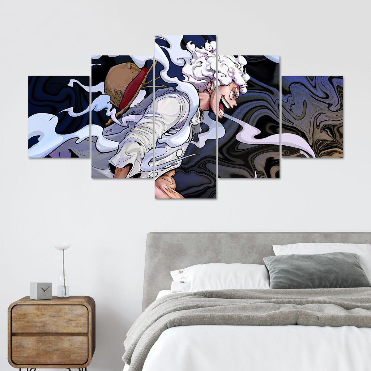 5pcs Anime Character Canvas Poster Set