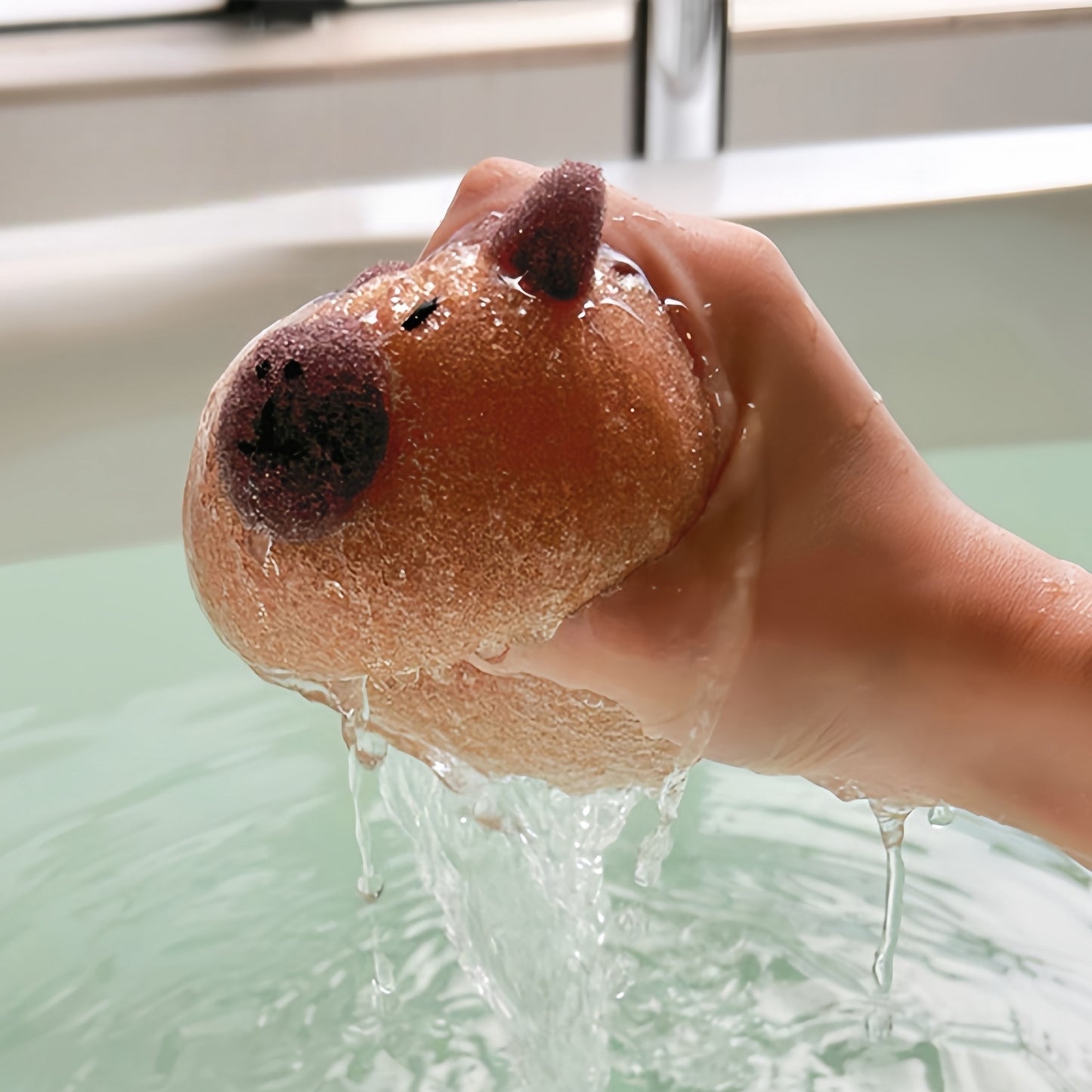 Cute Capybara Bath Sponge