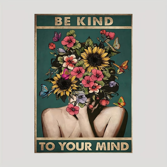 Be Kind To Your Mind Canvas Wall Art Decor