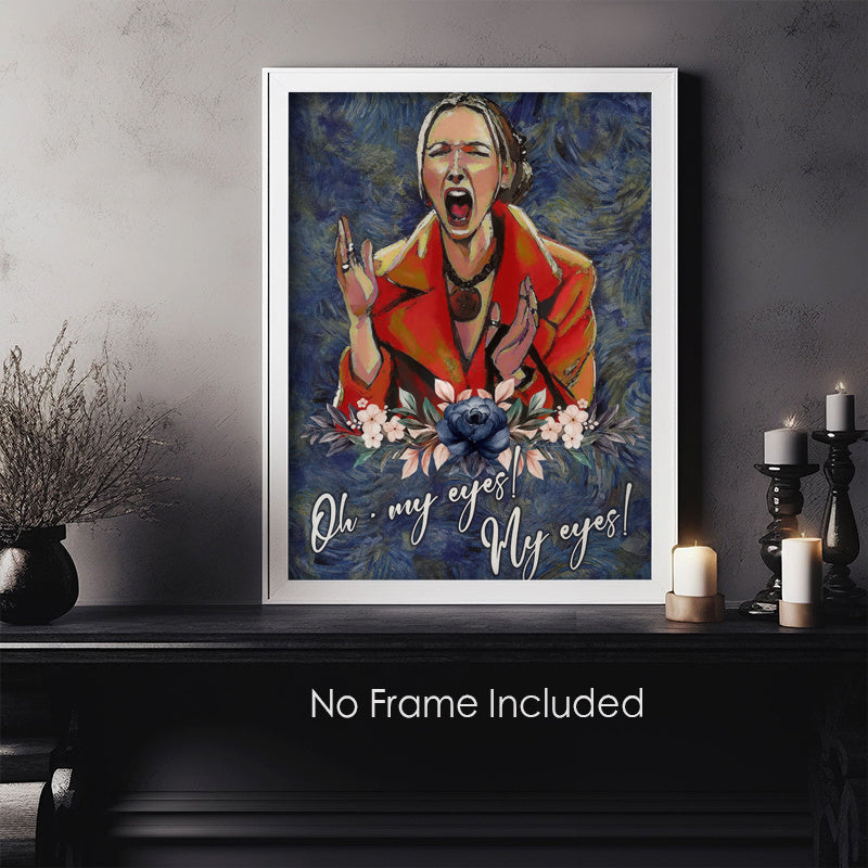 Funny 'Oh My Eyes' Phoebe Meme Canvas Art