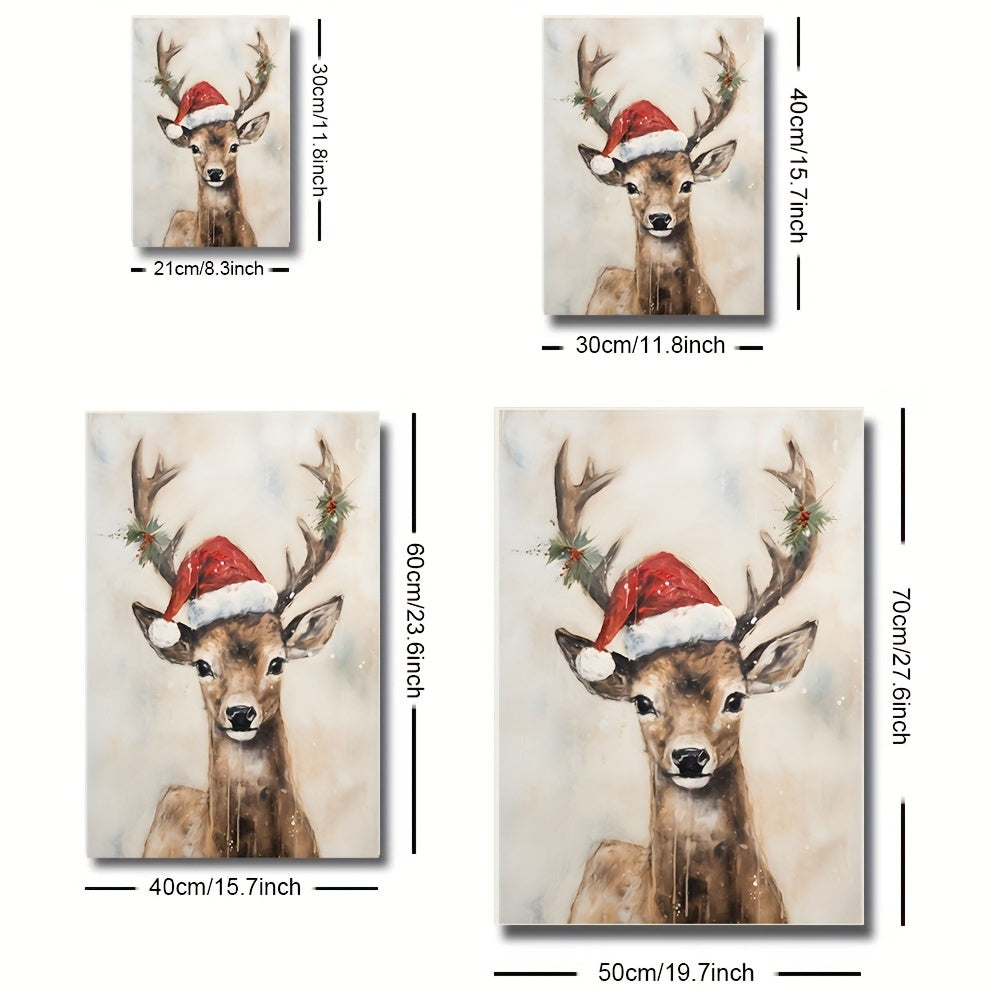 Set of 3 Rustic Christmas Canvas Prints