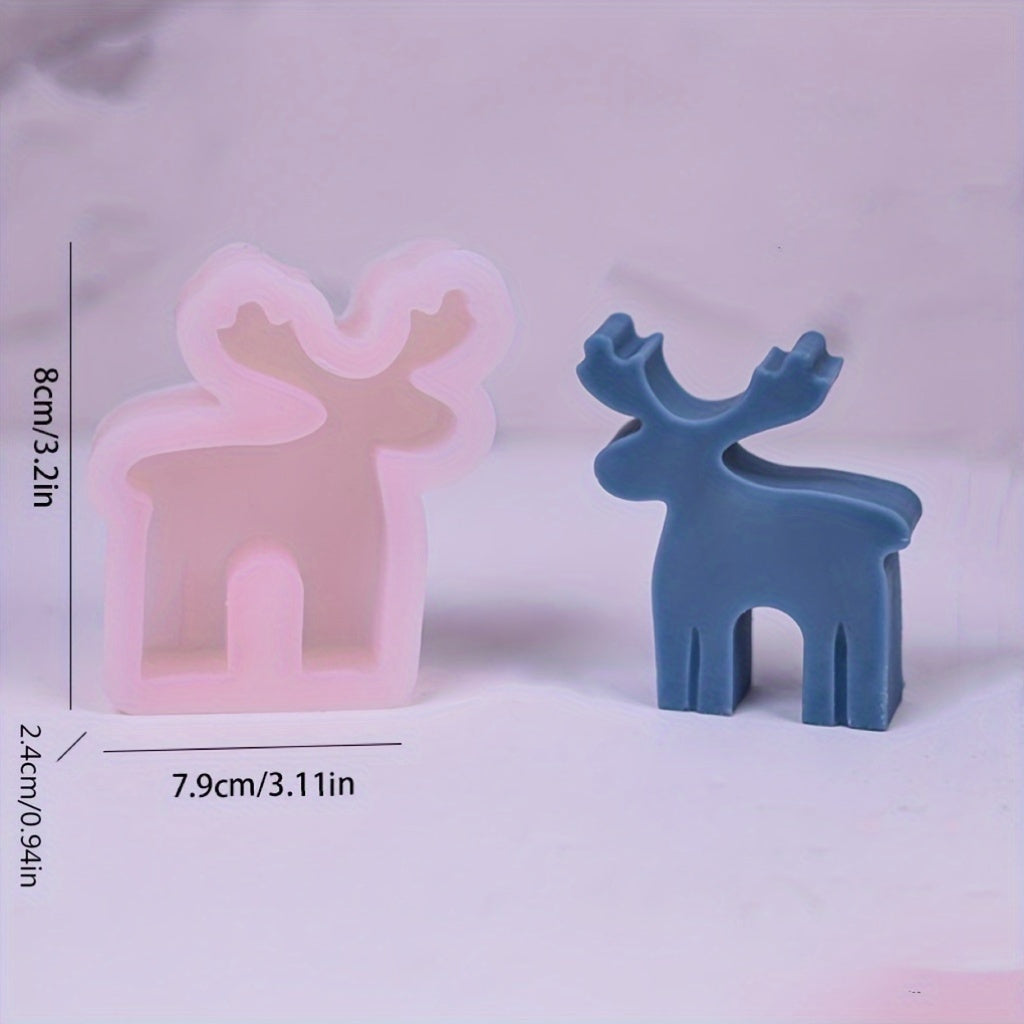 Christmas Reindeer Candle Mold