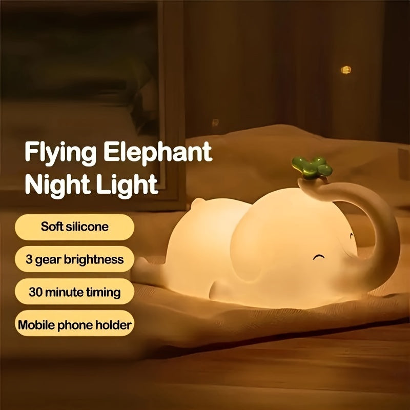 USB Rechargeable Elephant-shaped Night Light