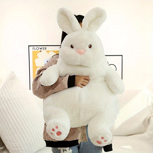 Cute Big White Rabbit Lazy Rabbit