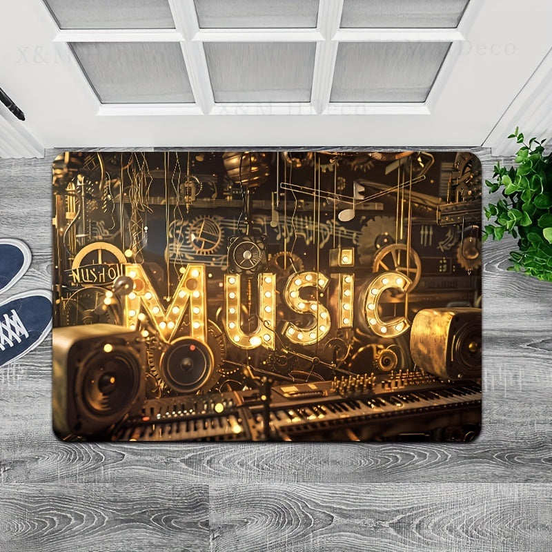 1pc, Thickness 8mm Music Machine Vintage Esports Room Carpet