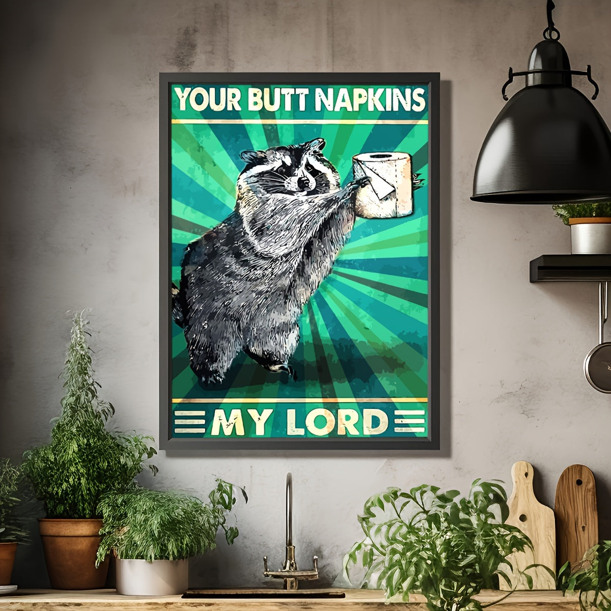 Your Butt Napkins My Lord Humorous Quote Poster