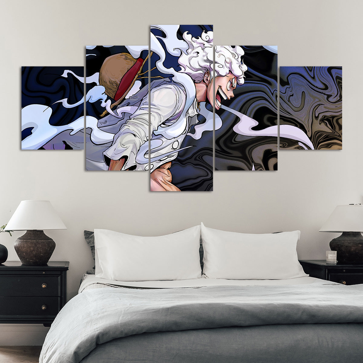 5pcs Anime Character Canvas Poster Set