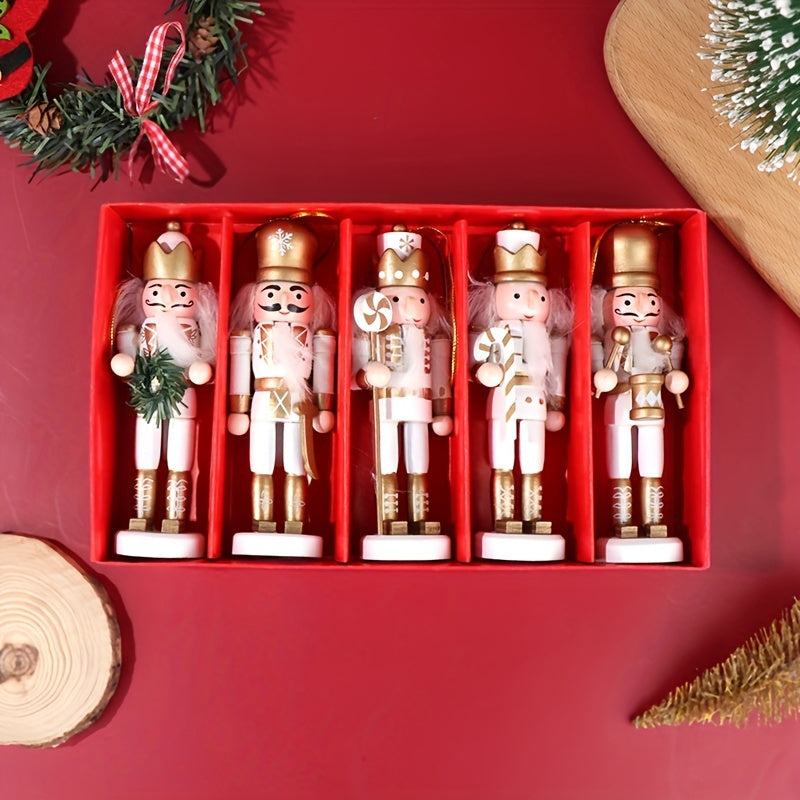 Charming 11.99cm Wooden Nutcracker Soldier Ornament