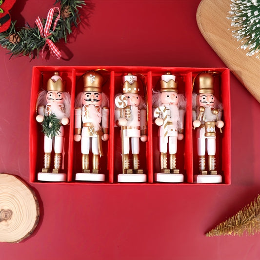 Charming 11.99cm Wooden Nutcracker Soldier Ornament