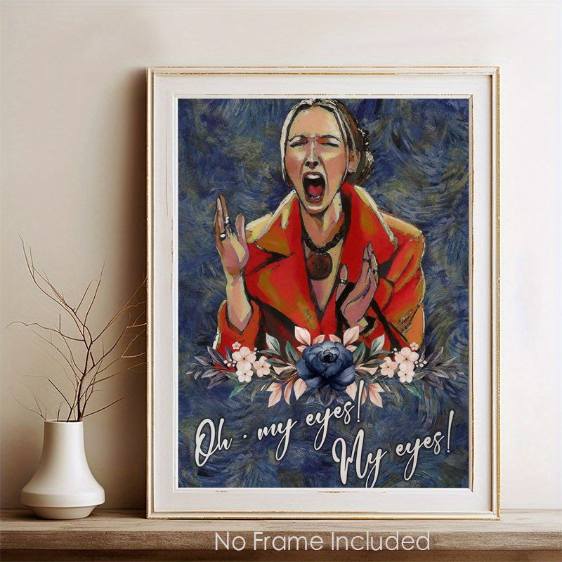 Funny 'Oh My Eyes' Phoebe Meme Canvas Art