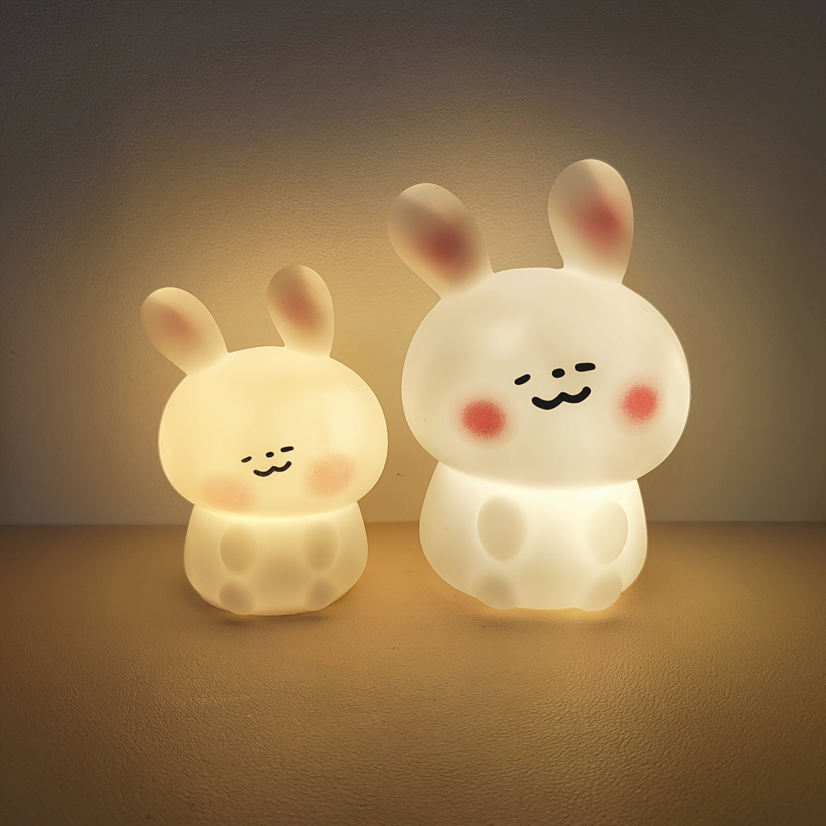 Charming Blush Naughty Rabbit Led Night Light,