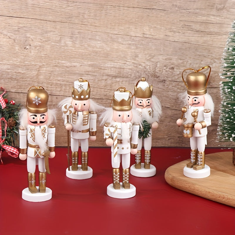 Charming 11.99cm Wooden Nutcracker Soldier Ornament