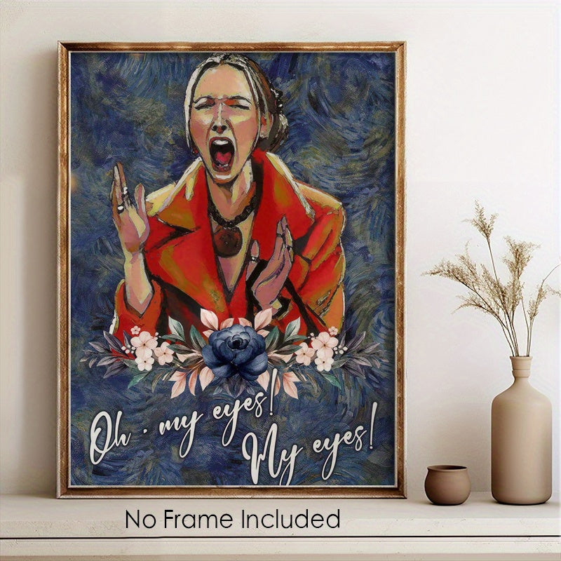 Funny 'Oh My Eyes' Phoebe Meme Canvas Art