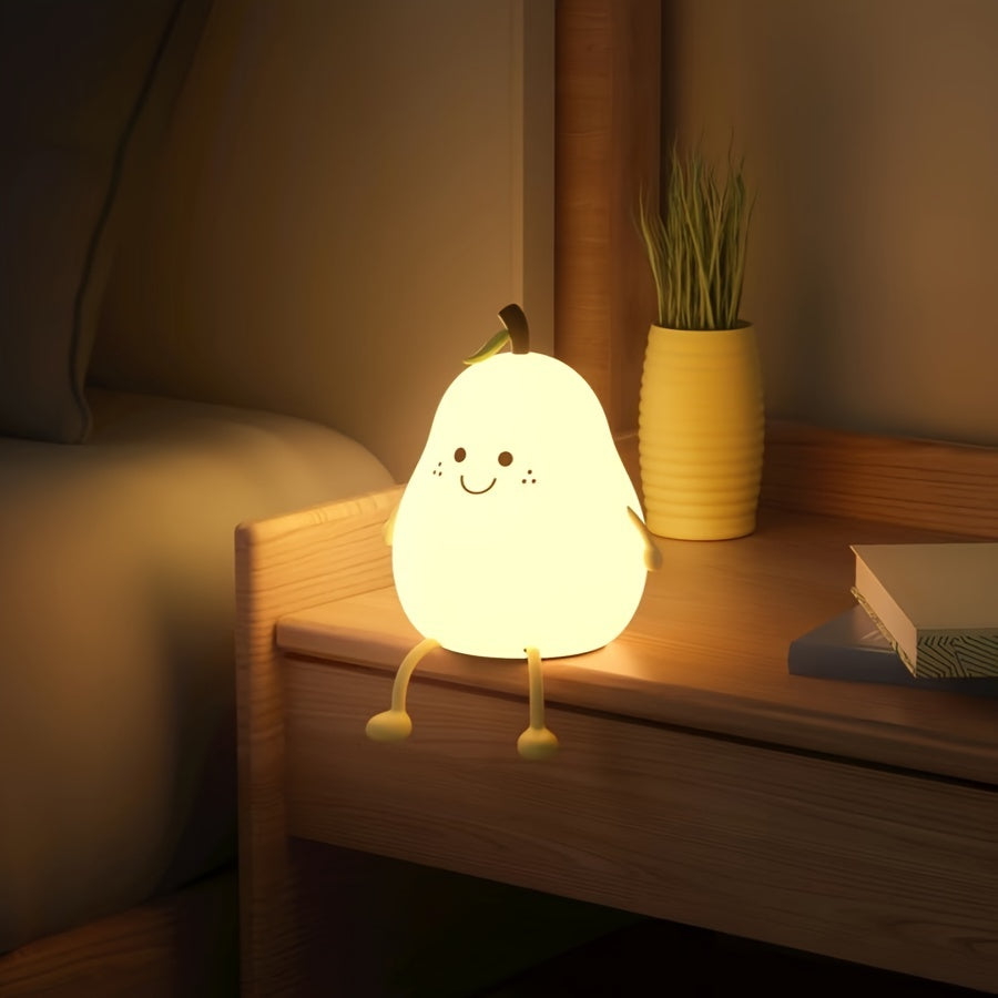 1pc Cute Pear Night Light