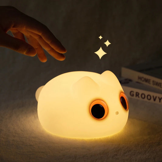 Cute Cat 3D Lamp Anime Silicone Night Light