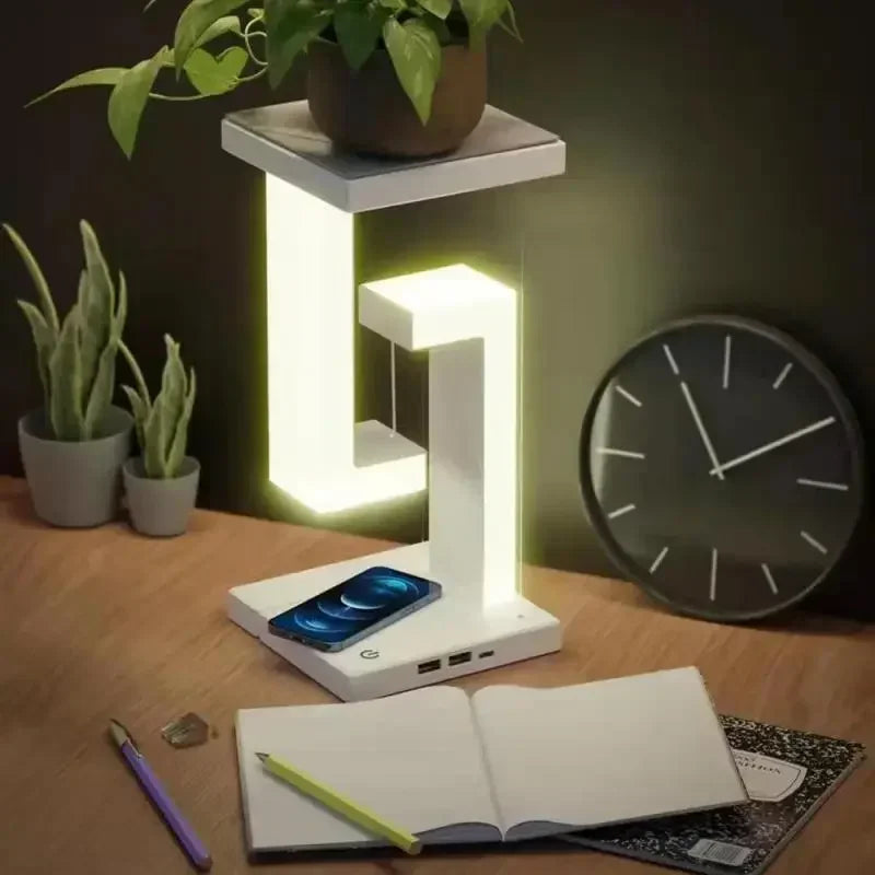 Anti-gravity Suspension Light Wireless Charger Desk