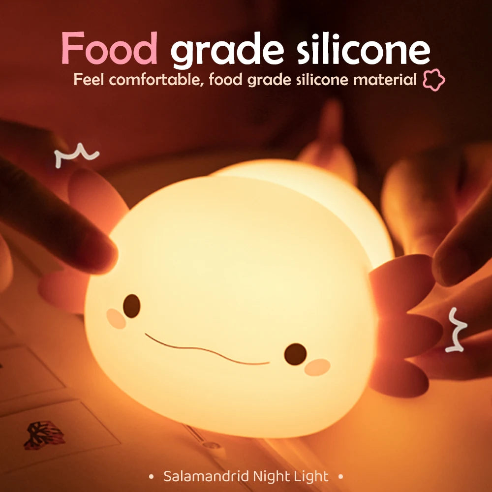 Novelty Silicone Axolotl Night Light