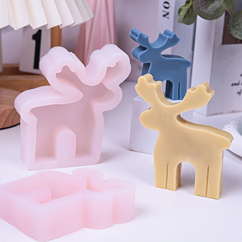 Christmas Reindeer Candle Mold