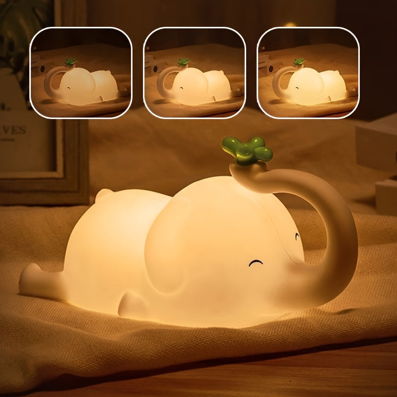 USB Rechargeable Elephant-shaped Night Light