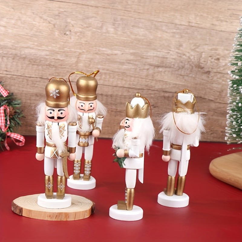 Charming 11.99cm Wooden Nutcracker Soldier Ornament