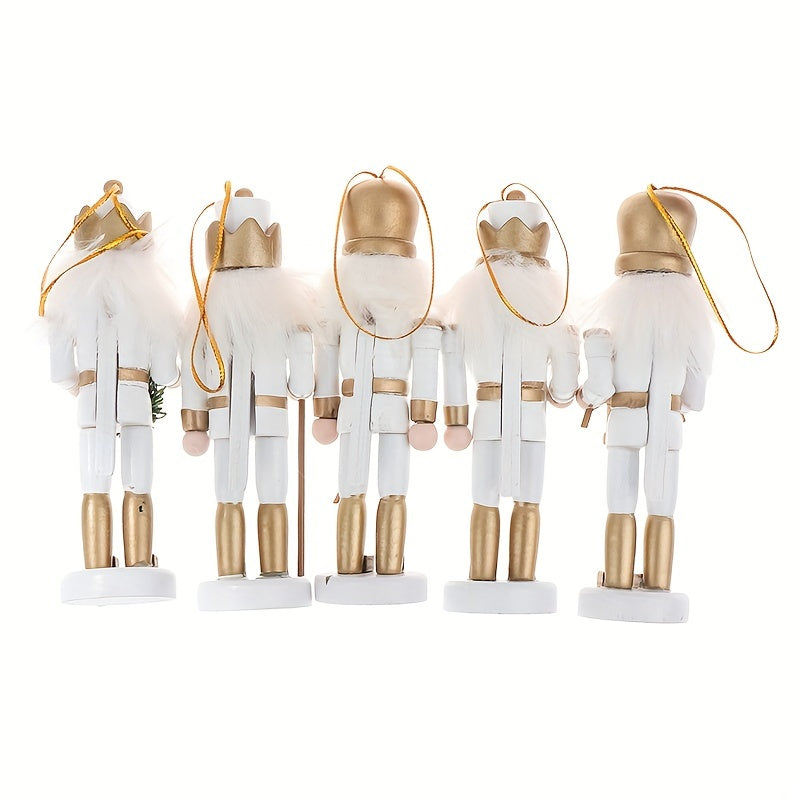 Charming 11.99cm Wooden Nutcracker Soldier Ornament