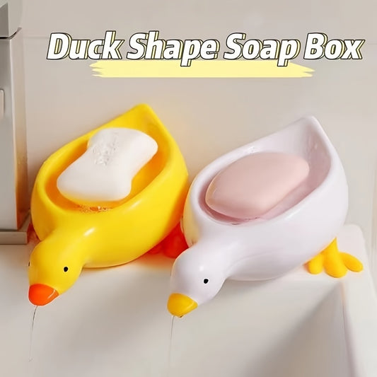 Cute Duck and Goose Soap Dishes with Drain