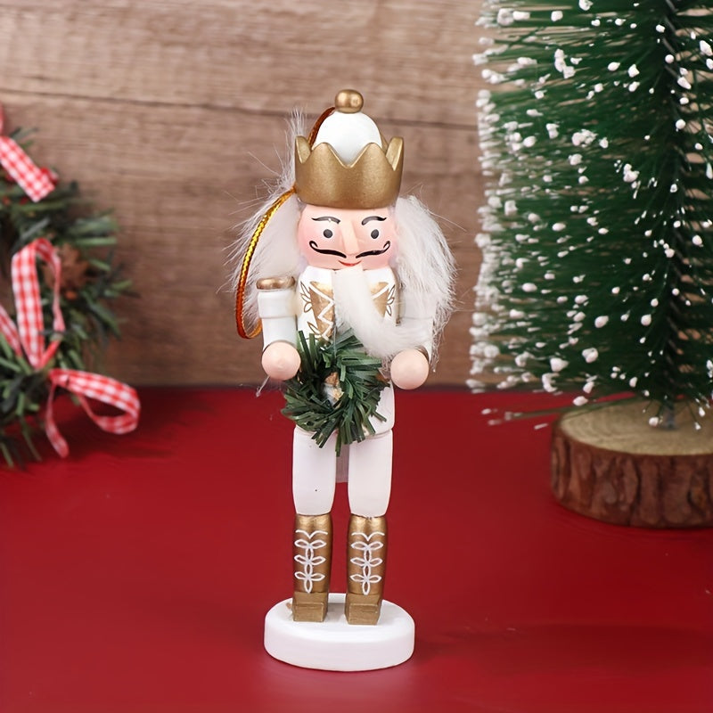 Charming 11.99cm Wooden Nutcracker Soldier Ornament