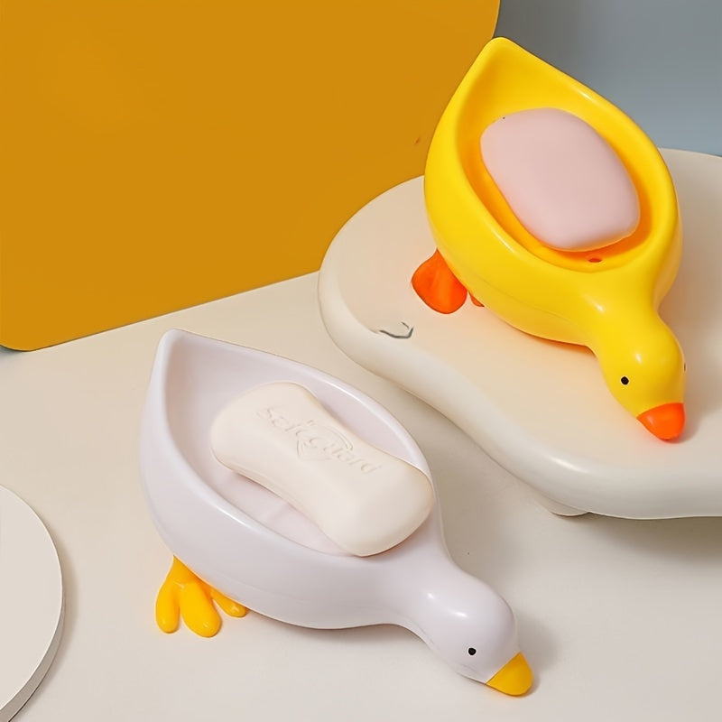 Cute Duck and Goose Soap Dishes with Drain