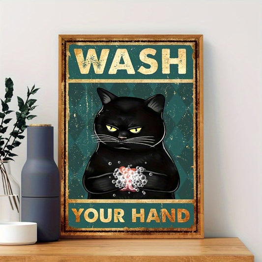 Black Cat Canvas Poster