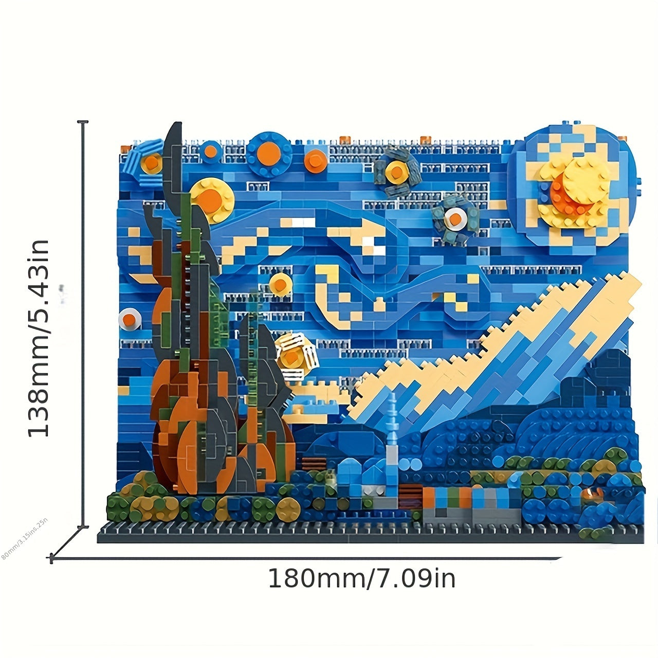 Starry Night 3D Building Blocks Set