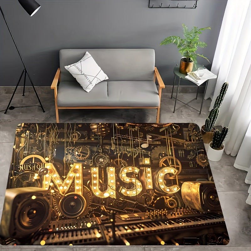 1pc, Thickness 8mm Music Machine Vintage Esports Room Carpet