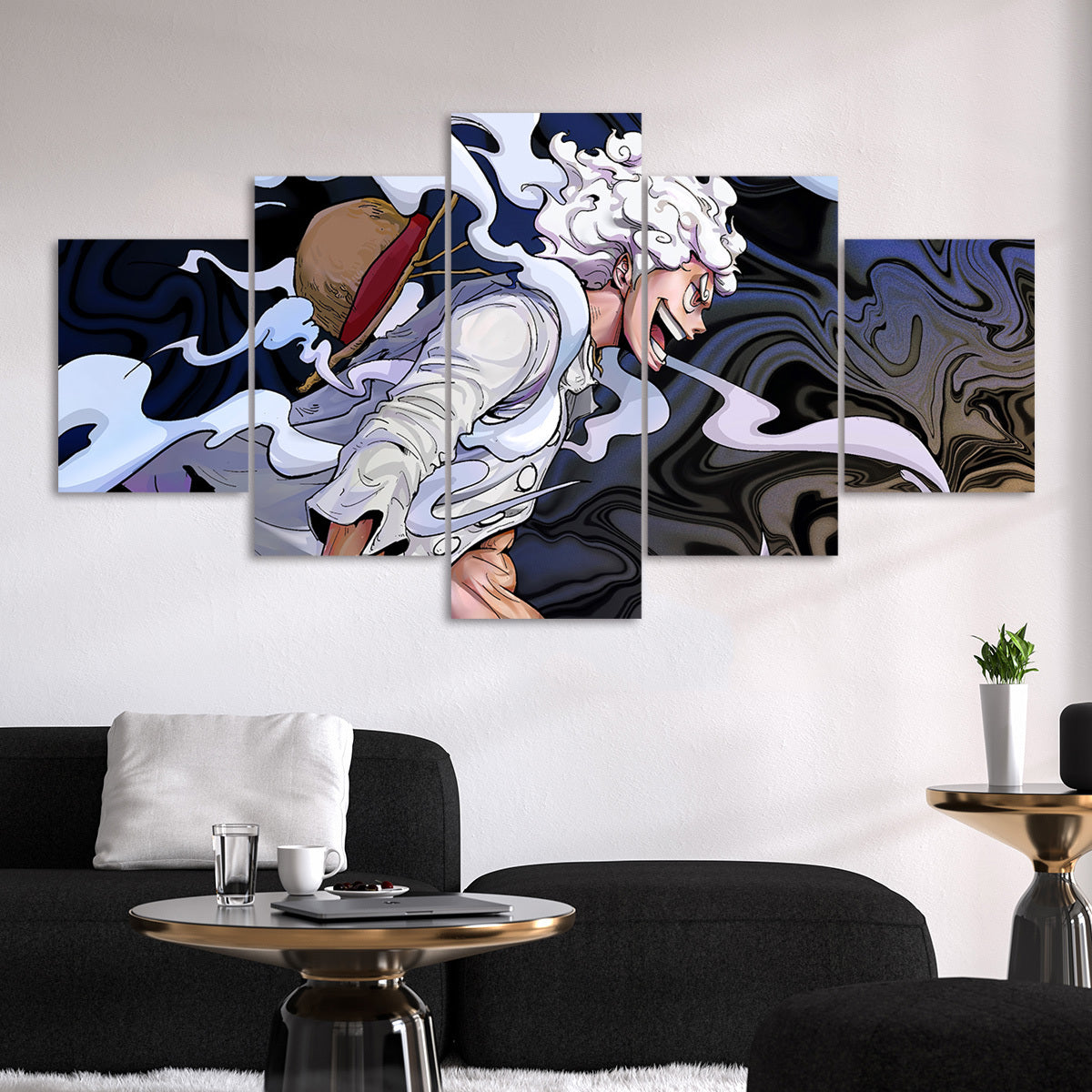 5pcs Anime Character Canvas Poster Set